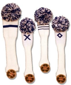 White and Royal Blue Knit Throwback Design (Singes or Sets) CLICK "DROP DOWN BOX" TO SELECT SIZES OR SETS OF 3 OR 4