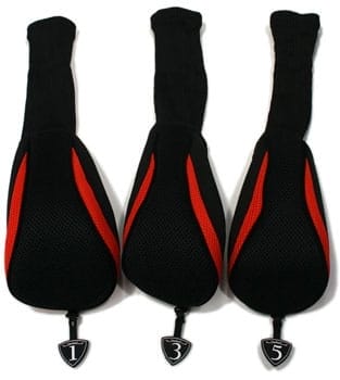 Neo-Fit Set of 3 Headcovers - Black/Red