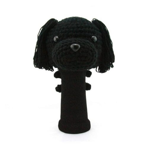 poodle black driver golf headcover