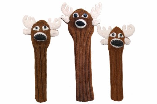 Animal Knit Golf Headcover Deer-set