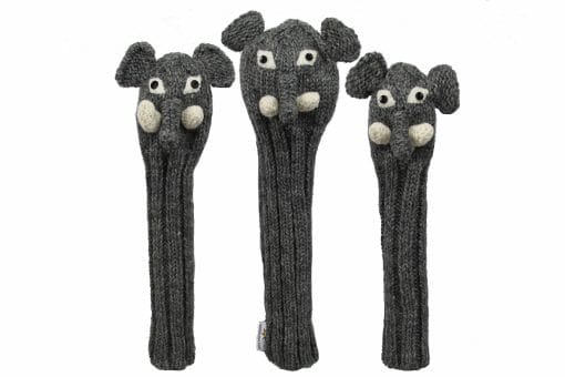 Animal Knit Golf Headcover Elephant-set