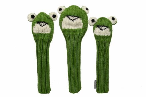 Animal Knit Golf Headcover Frog-Set