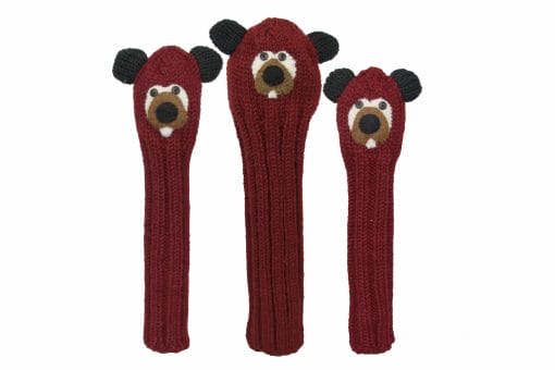 Animal Knit Golf Headcover Gopher-Set