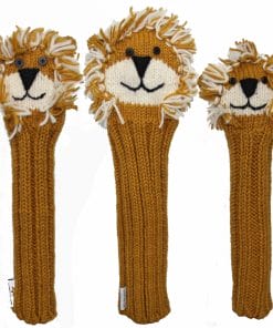 Animal Knit Golf Headcover Lion-set