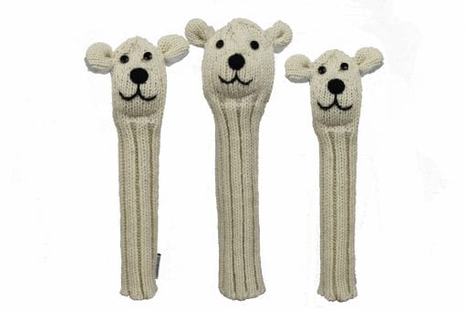 Animal Knit Golf Headcover PolarBear-set