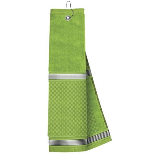 just4golf lime golf towel