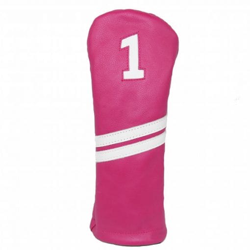 Sunfish Pink and White Driver Golf Headcover