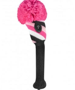 just4golf pink black white fairwau golf headcover