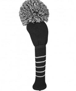 just4golf black solid driver golf headcover