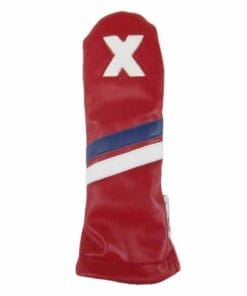 sunfish duraleather red blue white hybrid golf headcover