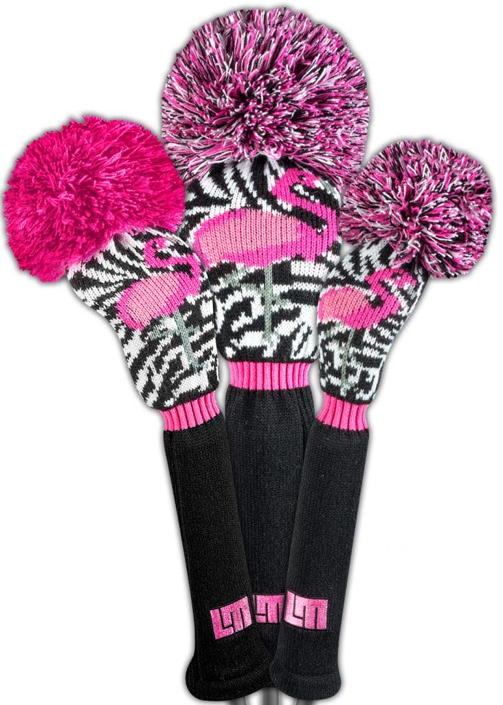 Loudmouth Savage Flamingos Golf Headcover Set