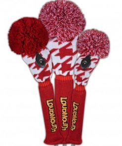 loudmouth red tooth golf headcover set