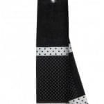 Black Towel with Ribbon