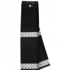 Black Towel with Ribbon