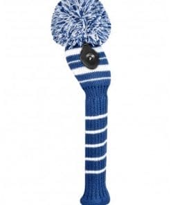 Engineered Stripe Navy-white hybrid golf headcover