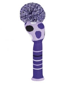 Large Multi Dot Purple Driver Golf Headcover