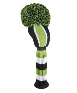 Lime Black Vertical Stripe Driver Golf Headcover