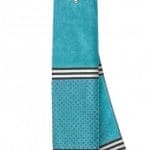 Turquoise Towel with Ribbon