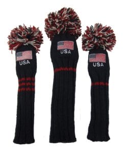 Old Glory Knit Golf Headcovers Set