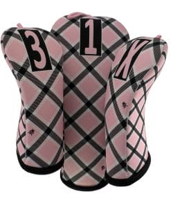 beejos cotton candy plaid golf headcovers