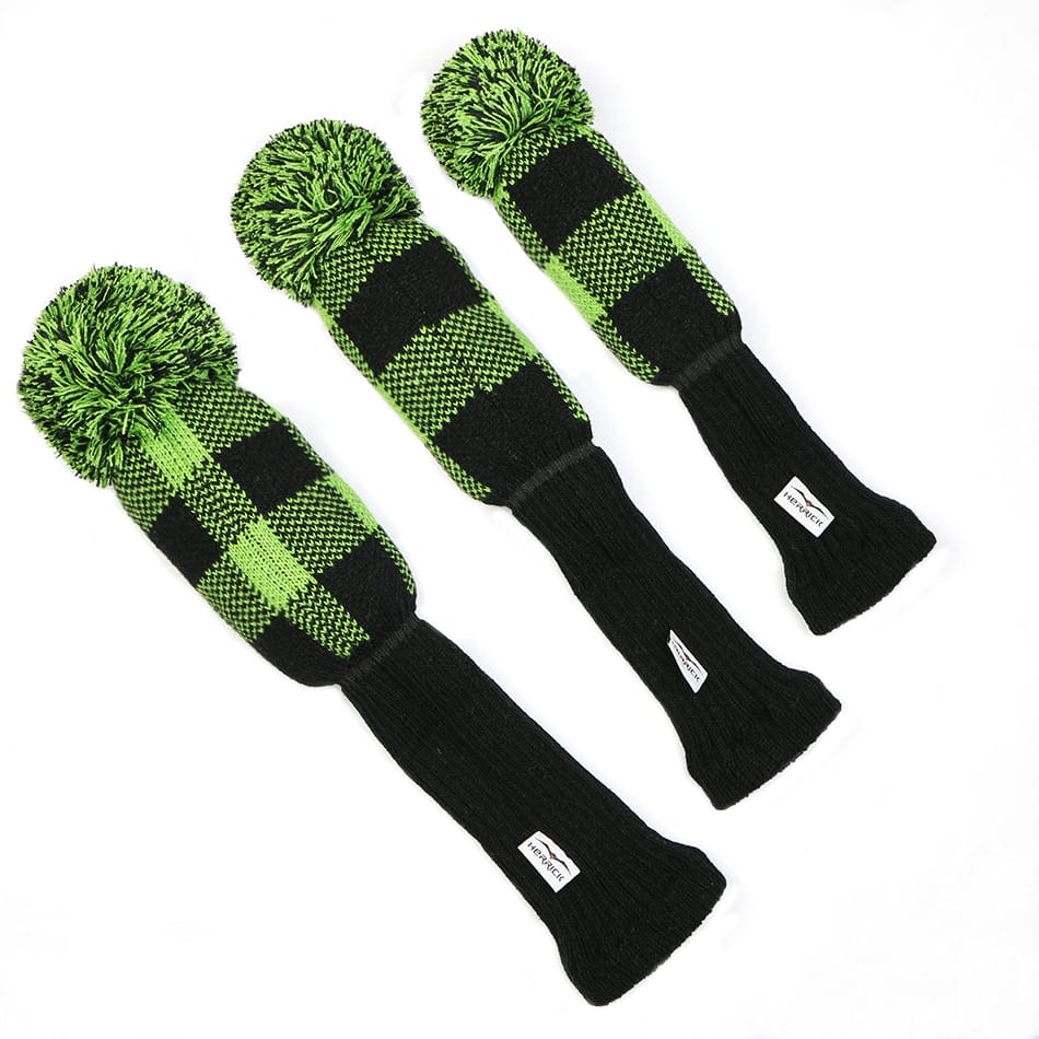 Tartan Knit Golf Headcover Set - HeadcoversOnline.com