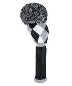 Gray Black White Diamond Driver Golf Headcover
