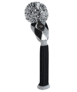Gray Black White Diamond Hybrid Golf Headcover