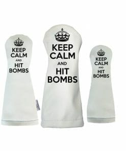 Keep Calm an Hit Bombs Golf Headcovers