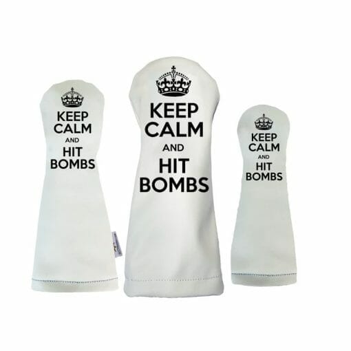 Keep Calm an Hit Bombs Golf Headcovers