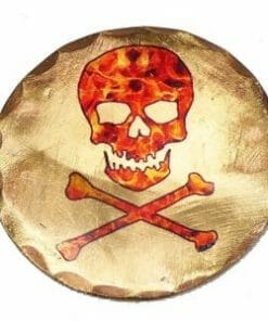 Skull and Bones Flames Ball Marker