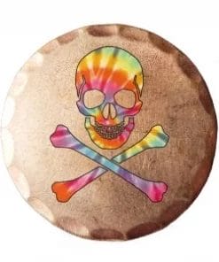 Tye Dye Skull Ball Marker