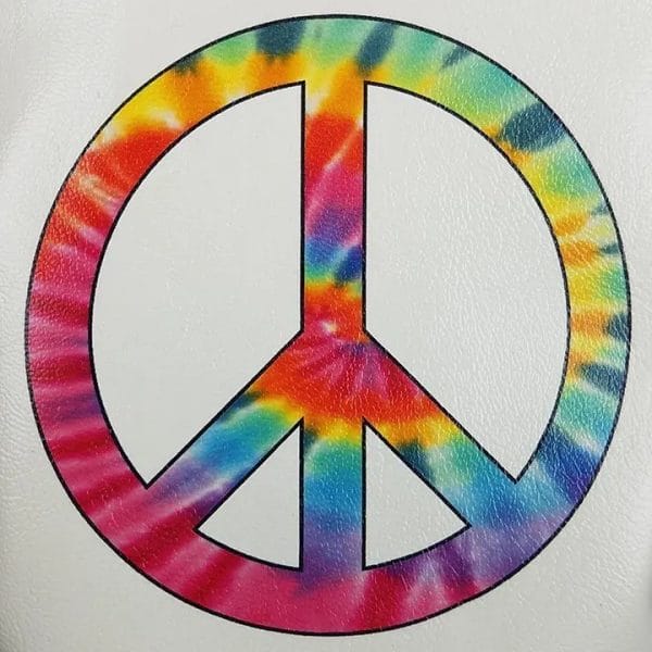 Tie Dye Peace Symbol Driver Golf Headcover