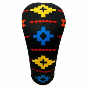 Black Geometric Native American Golf Club Head Covers