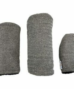 Black Chevron Hand Woven Barrel Golf Headcovers
