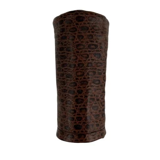 Brown Croc Leather Barrel Golf Headcovers