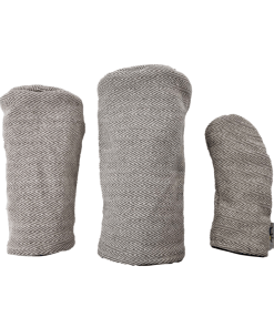 Camel Tan Hand Woven Barrel Golf Headcovers