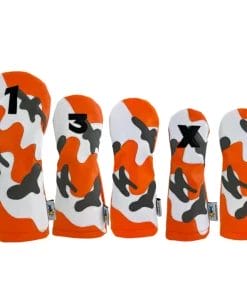 Orange Camo Golf Headcovers