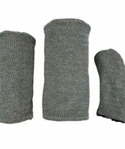 Green Chevron Hand Woven Barrel Golf Headcovers