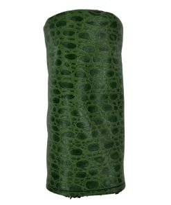 Green Croc Leather Barrel Golf Headcovers
