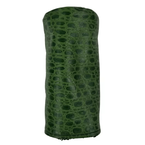 Green Croc Leather Barrel Golf Headcovers