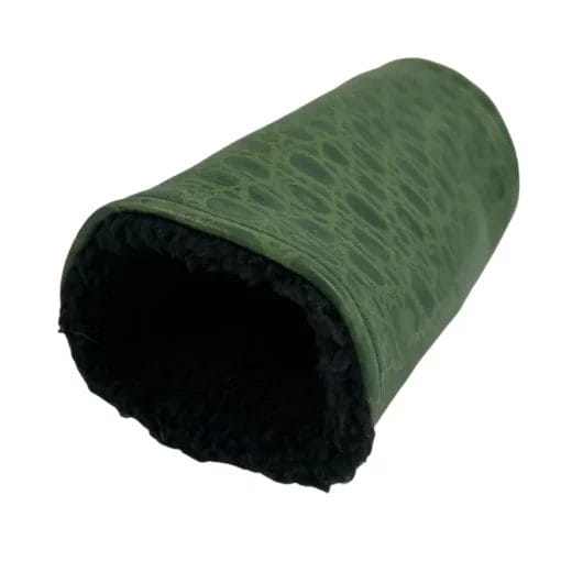 Green Croc Leather Barrel Golf Headcovers