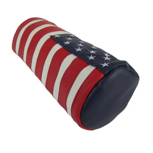 Star Spangled Banner Dura Leather Barrel Golf Headcover