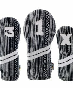 Salt and Pepper Ace Woven Golf Headcovers