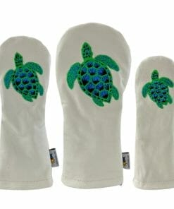Sea Turtle Embroidered Leather Golf Headcover