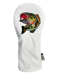 Largemouth Bass Leather Driver Golf Headcover
