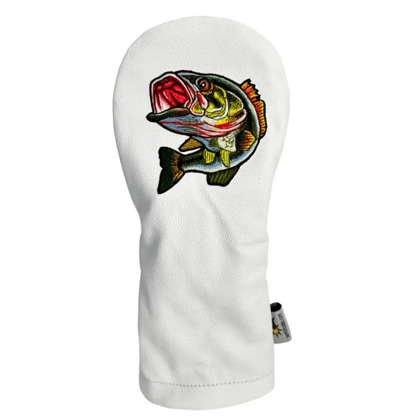 Largemouth Bass Leather Driver Golf Headcover