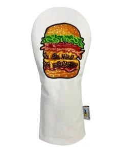 Double Cheeseburger Leather Driver Golf Headcover