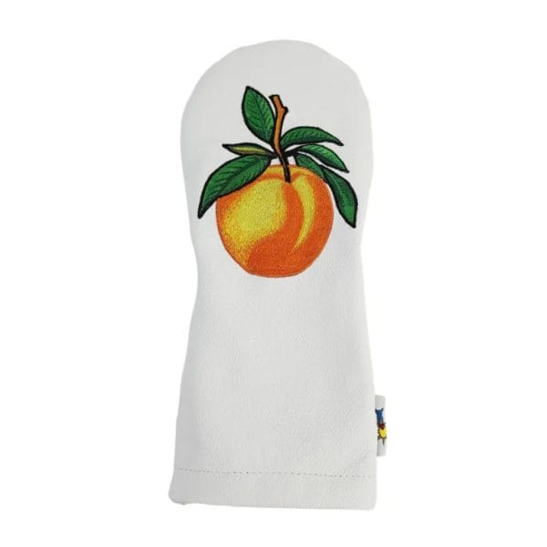 Peach Leather Driver Golf Headcover