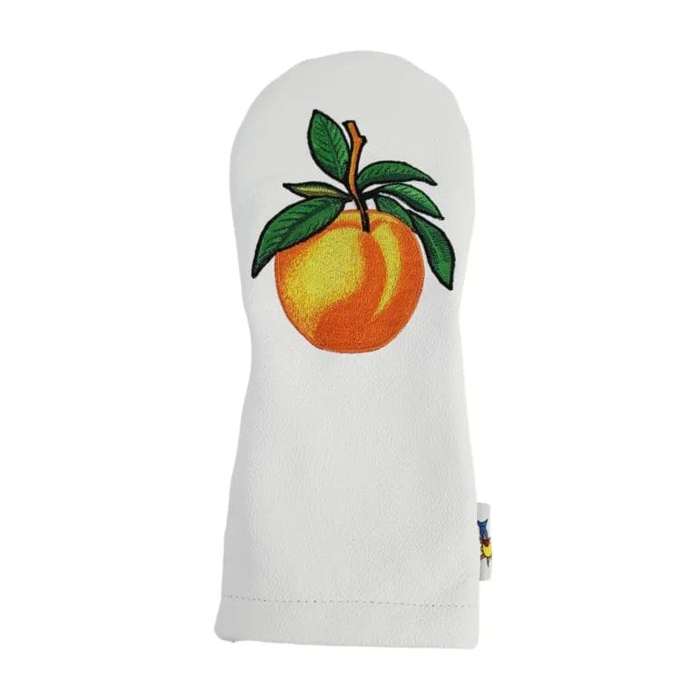 Peach Leather Driver Golf Headcover
