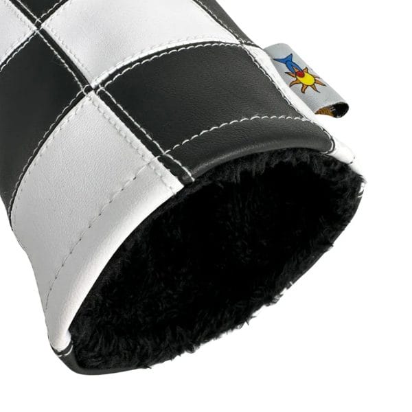 Black and White Checkered Driver Golf Headcover